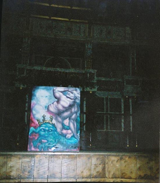 another shot of “Hamlet” upon the “Globe” stage in April of 2003